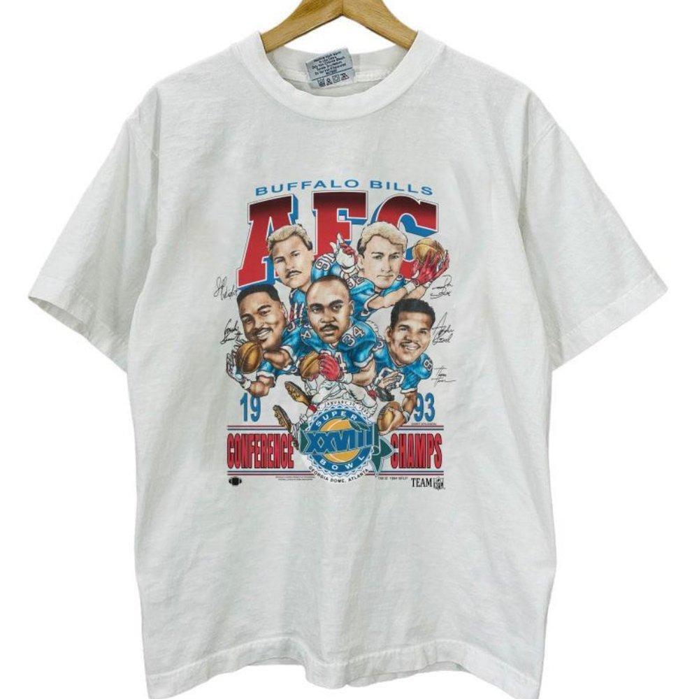 1993 Buffalo Bills Caricature Shirt, American Sport Shirt, Football Tee